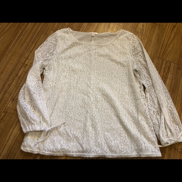 LC Lauren Conrad Tops - White Lace Top